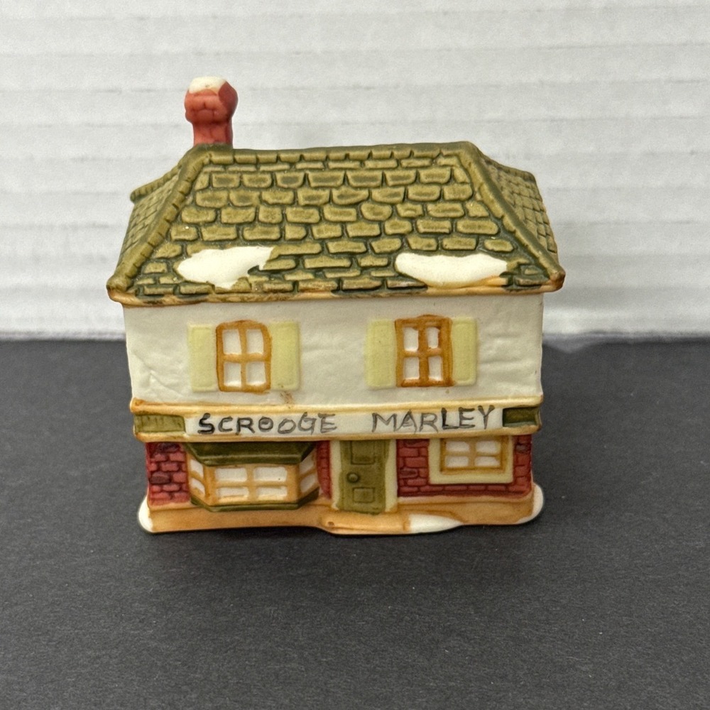 Vintage Dept 56 Miniature Dickens Village Scrooge & Marley Counting House